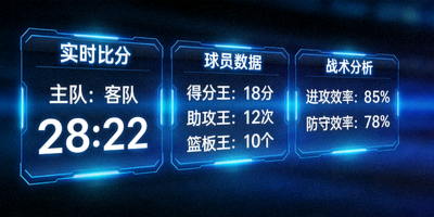 体育数据分析大屏